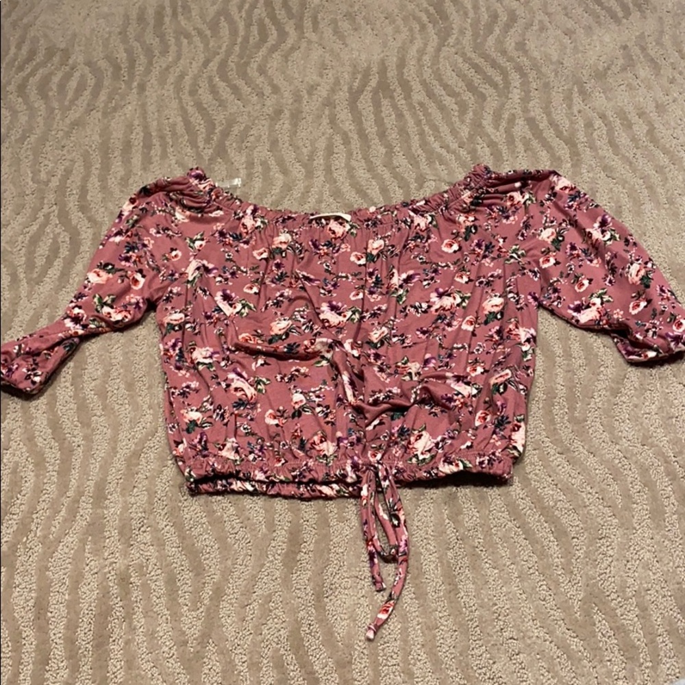 FLORAL TOP ROSE